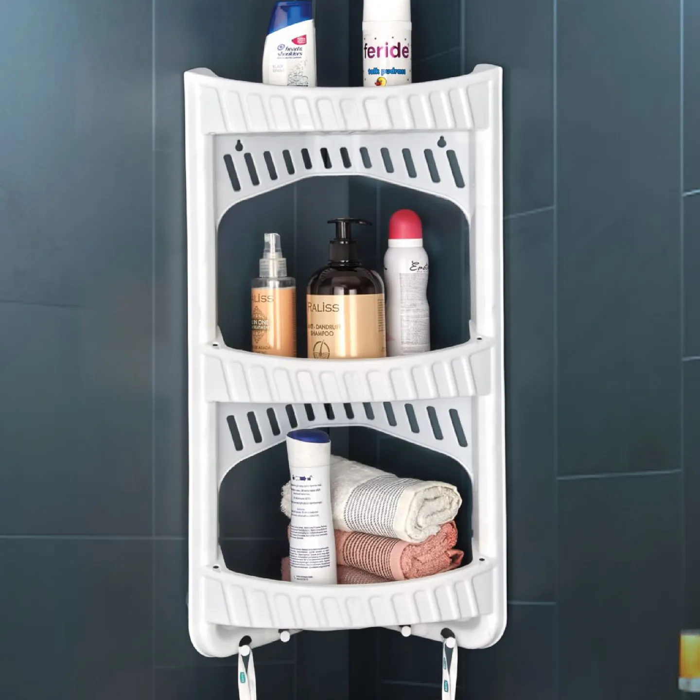 Banyo Köşe Düzenleyici Raf